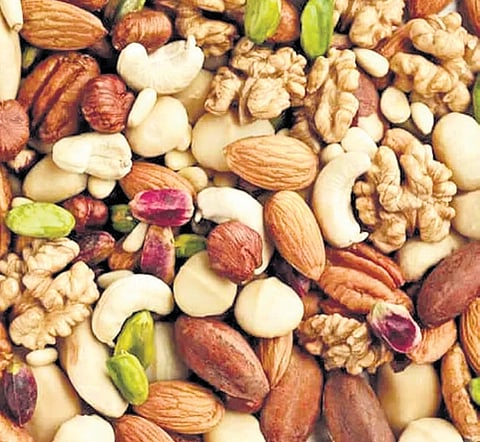 The price of Mamra almonds has surged from Rs 2,600 to Rs 3,600 per kg. Pistachios, too, have become dearer, climbing from Rs 900 to Rs 1,200 per kg,