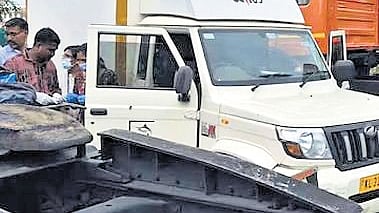 Van in which Ashik’s body was found.