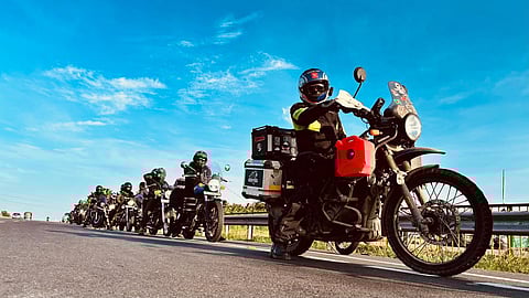 Riding happy: The 'Bullets against Bullet' team on road to LoC.