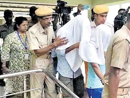 The accused being taken on remand