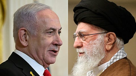 srael's Prime Minister Benjamin Netanyahu (L) Iran's Supreme Leader Ayatollah Ali Khamenei (R)