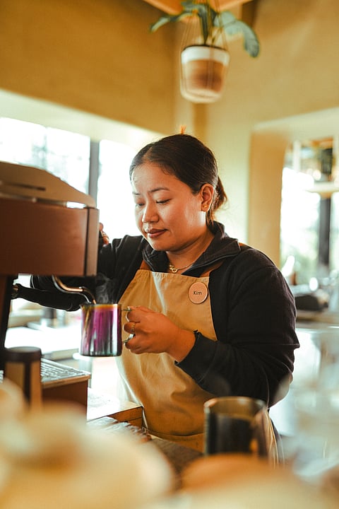 Manbiakkim, chief barista, OMO Café, Gurugram