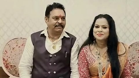 Former BJP MLA from Jwalapur, Suresh Rathore and actress Urmila Sanawar