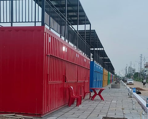 The Rs 8.4 crore project will house 200 shops built using 50 modular shipping containers, with four shops per container.