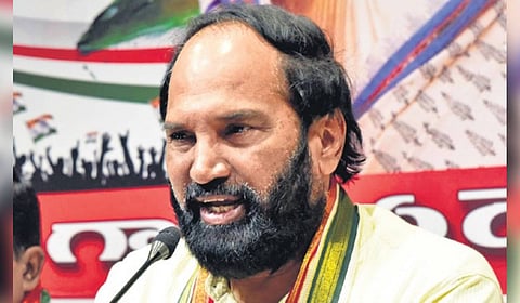 Irrigation Minister N Uttam Kumar Reddy.
