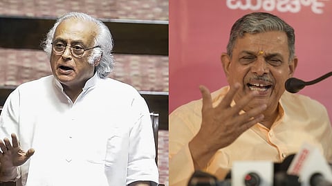 Congress general secretary Jairam Ramesh, RSS General Secretary Dattatreya Hosabale