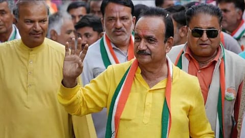 Congress Vice-President Hira Jotva and his son Digvijay Jotva have been arrested in connection with a massive Rs 7.30 crore corruption scam linked to MNREGA scheme.