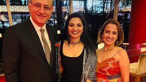 (From left) Reuben Kataria, Nidhi Kataria and Vedashree Swamy