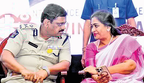 Home Minister Vangalapudi Anitha launched Suraksha 360, providing CCTV camera surveillance for the entire NTR Police Commissionerate on Saturday.