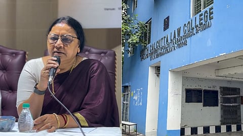 National Commission for Women (NCW) member Archana Majumdar visited the SouthKolkata Law College.