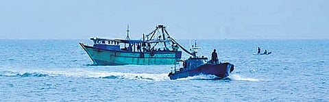 Sri Lankan navy seized a boat owned by a Rameswaram fisherman.