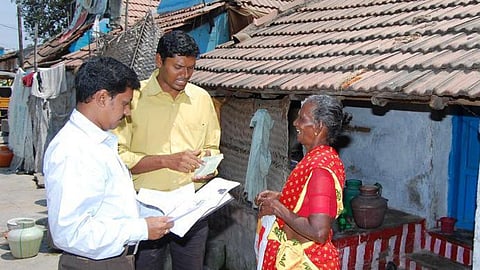 BBMP officials said the sticker only indicates that a household was reached out to by the survey team.