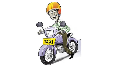 Under existing rules, private two-wheelers with white plates are not permitted for commercial use.