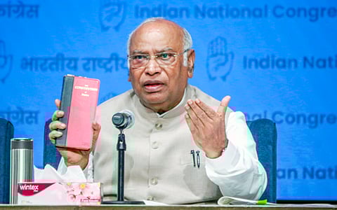 Congress president Mallikarjun Kharge.
