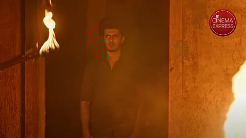 A 1.32-minute-long title teaser which was shared on Monday, saw Bala holding a flaming torch in hand.