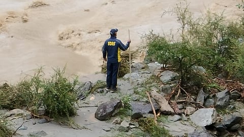 District Magistrate Prashant Arya has taken charge, conducting an on-site inspection of the affected area and issuing urgent directives to joint teams from NDRF, SDRF, ITBP, Police, and the Revenue Department to intensify search and rescue efforts.