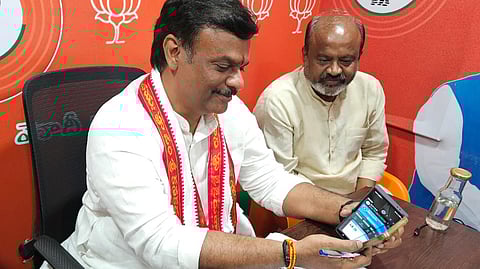 Former MLC PVN Madhav files nomination for the president of AP BJP.