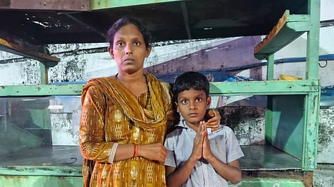 Alavala Radhika and her son Yashwanth.