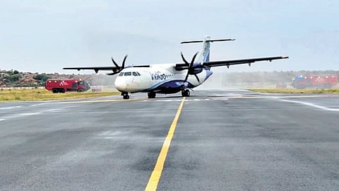 Union Aviation Minister Rammohan Naidu launched flight services from Vijayawada to Orvakal Airport in Kurnool on Wednesday virtually. State Ministers BC Janardhan Reddy, TG Bharath, MPs Byreddy Shabari, M Nagaraju and others participated.