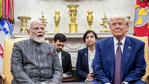 Prime Minister Narendra Modi with US President Donald Trump
