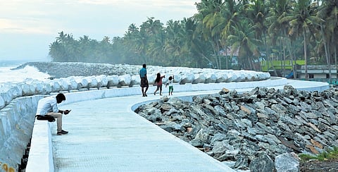 Chellanam is one of the 10 hotspots identified by the Irrigation Department as being most vulnerable to severe sea erosion.