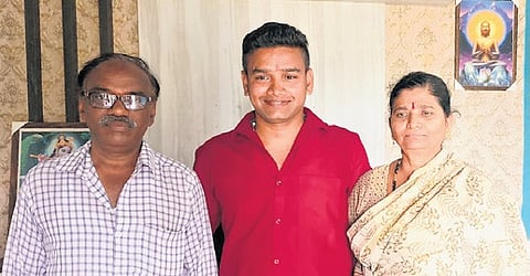 Veeresh Janardhan, who accidentally boarded a train at the age of three while playing and ended up in Chennai, has returned to his hometown of Adoni in Kurnool district after 32 years and he met with his maternal anti and uncle as his both parents died.