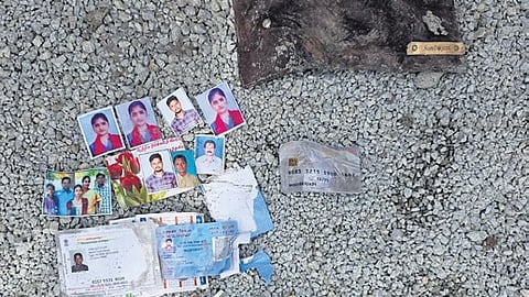 Belongings of victims found during the rescue operations at Sigachi factory