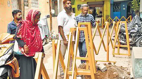 The spot where 17-year-old Nafeel was electrocuted