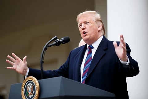 US president Donald Trump