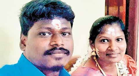 Gopal Sami (L) and Manju.