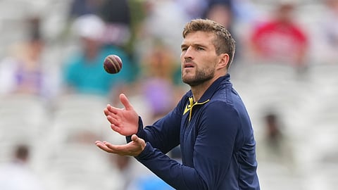 South Africa's Wiaan Mulder trains before the start of play on day two of the World Test Championship final between South Africa and Australia at Lord's cricket ground in London, June 12, 2025.