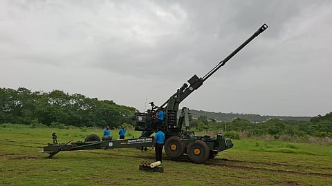 The Indian Army's Advanced Towed Artillery Gun System (ATAGS) is seen here.