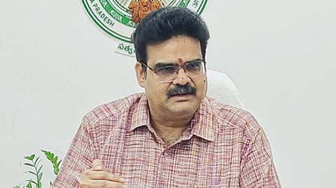 Chairman of the 20-Point Programme Lanka Dinakar addressing the media on Monday.