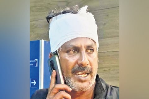 Head constable V. Parthiban at the Coimbatore Medical College Hospital on July 6, 2025.