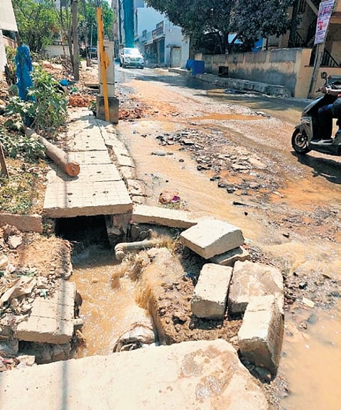 Civic woes continue to affect Mallappa Layout in Babusabpalya.