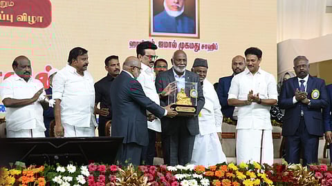 Stalin noted that the institution was founded by Jamal Mohamed and Khaja Mian Rowther, both ardent followers of Gandhian