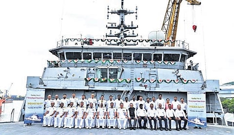 HSL delivered the diving support vessel ‘Nistar’ to the Indian Navy in Visakhapatnam.
