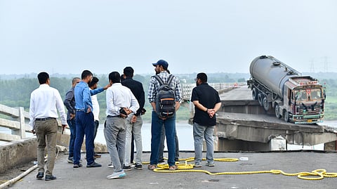 Teams inspect the damage and rescue operations.
