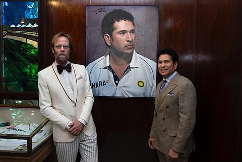 Sachin Tendular portrait at MCC