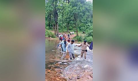 In Kote, he discussed government schemes with villagers and reviewed rural housing programmes.