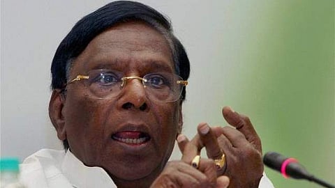 Senior Congress leader and former Chief Minister V Narayanaswamy.