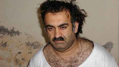 Khalid Sheikh Mohammed, the alleged Sept. 11 mastermind, is seen shortly after his capture during a raid in Pakistan, March 1, 2003.