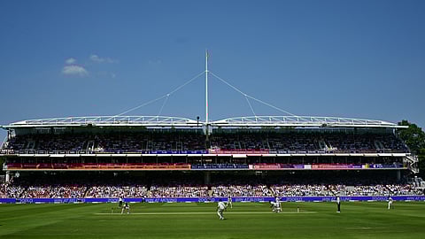 India's Jasprit Bumrah bowls to England's Brydon Carse on the second day of the third cricket test match between England and India at Lord's cricket ground in London, on July 11, 2025.