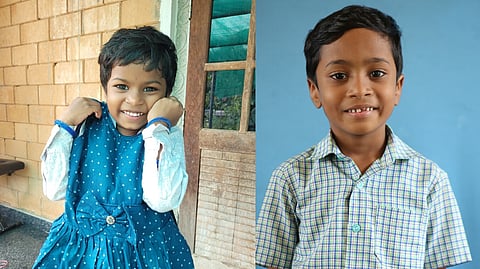 From left to right: Emilina Mariam Martin (4) and Alfred Martin (6) passed away on Saturday