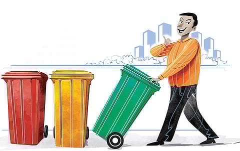 Greater Hyderabad also received a seven-star rating for its garbage-free status .