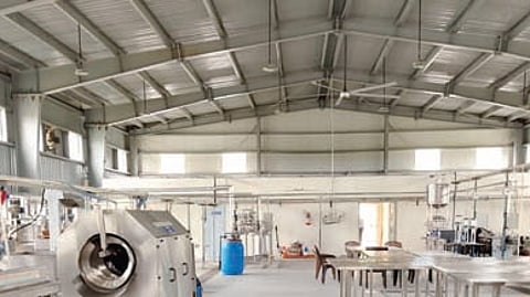 The unit is designed to handle a range of produce, with facilities for mango and tomato extraction, lemon drying, nannari juice preparation, and pulp processing of dragon fruit, anjeer (fig), sapota (chikoo), and guava.