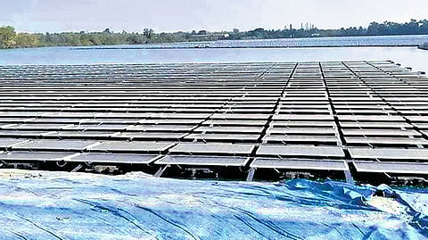 The 57 large category dams chosen for analysis have a total surface area of 35,486 acres when their water levels are at their annual minimum