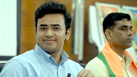 Bengaluru South Member of Parliment Tejasvi Surya.