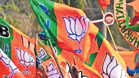 BJP flag used for representation purposes only.