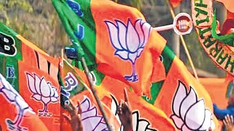 BJP flag used for representation purposes only.
